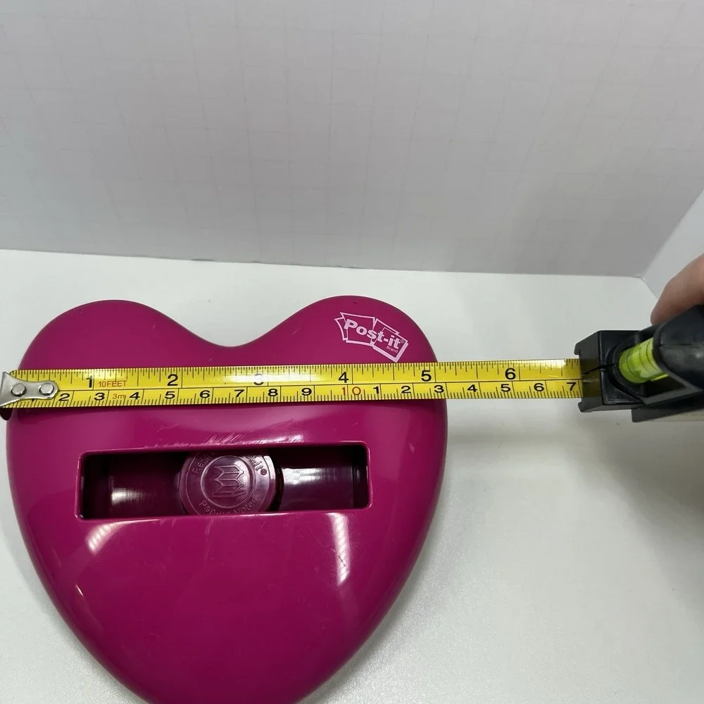 3M Post-it Notes Pink Heart Pop-Up Paper Weight Dispenser Office‎ Desktop